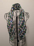 Wild Iris Beaded Keyhole Scarf