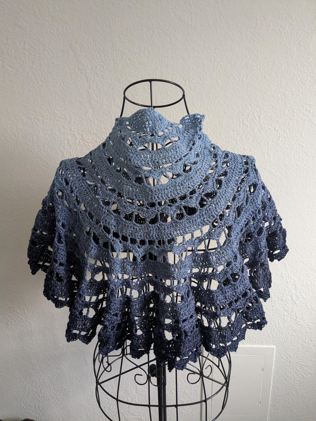 Dusk Blue Shawlette