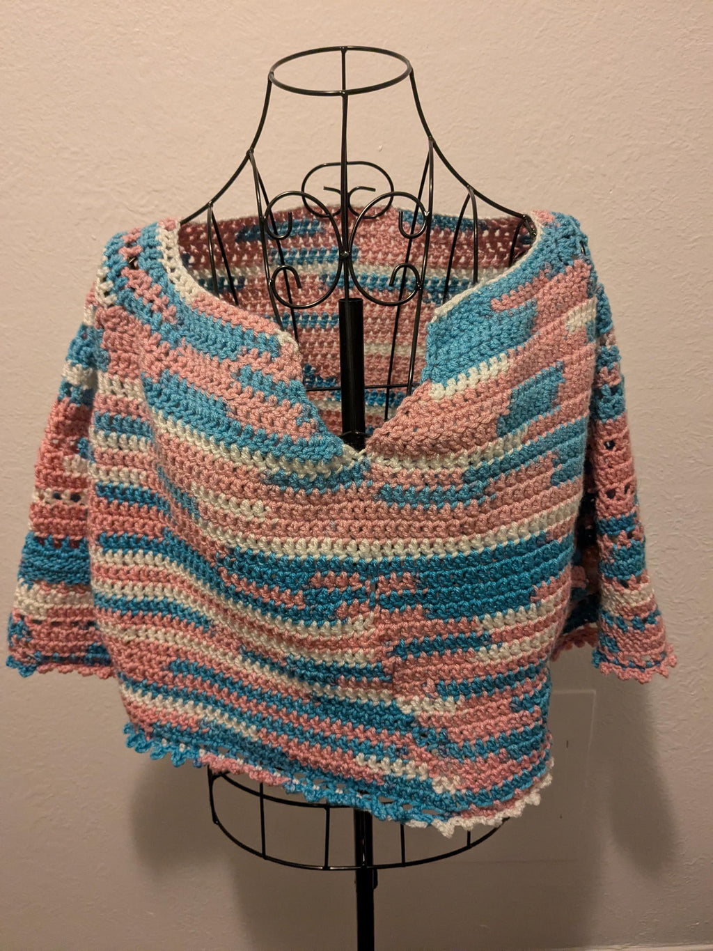 Transgender Pride Camo Crop Top