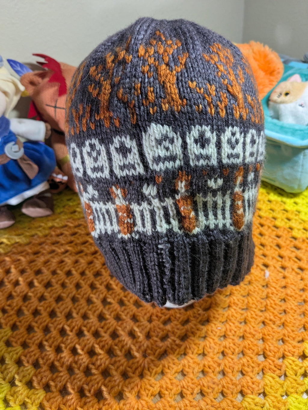 Spooky Graveyard Knit Beanie