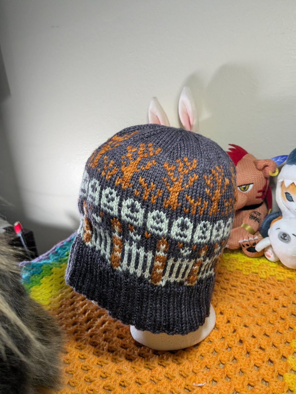 Spooky Graveyard Knit Beanie