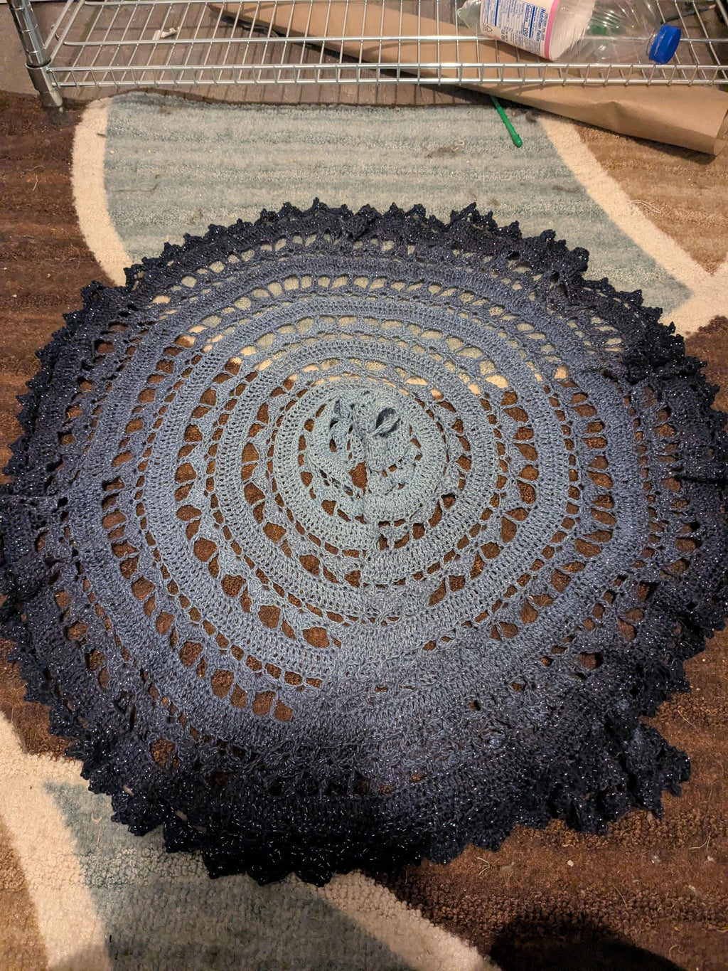 Dusk Blue Shawlette
