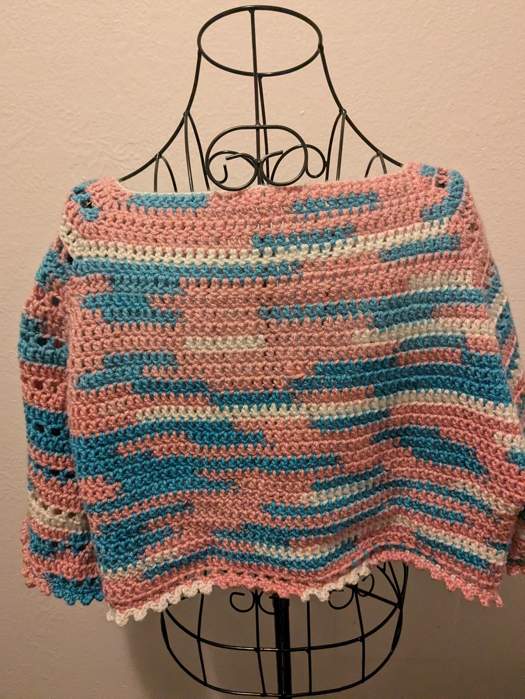 Transgender Pride Camo Crop Top