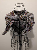 Hedgerow Shawlette- Multicolor and Grey